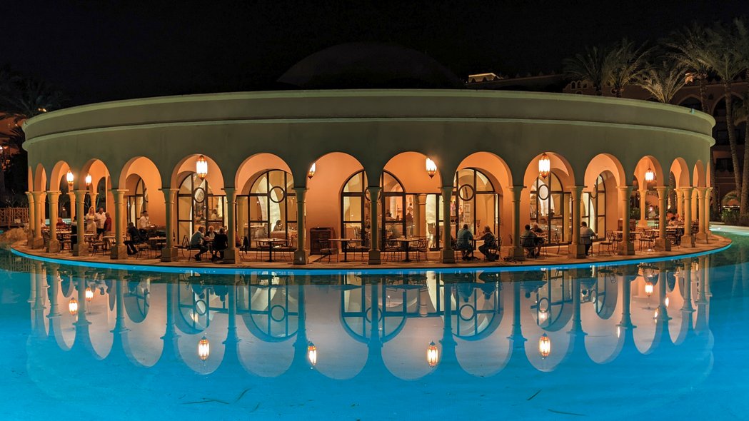 The Dome im Makadi Palace bei Nacht